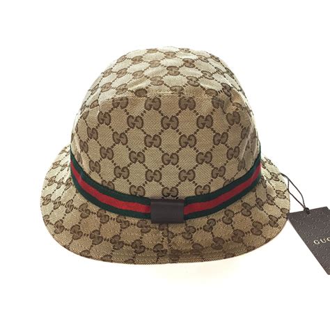 gucci mens embroidered cap|Gucci bucket hat for men.